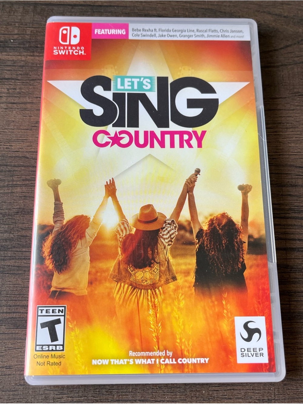 Nintendo Switch Let's Sing Country Nintendo switch game with case